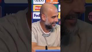 Pep’s reaction when asked about Man United  #shorts