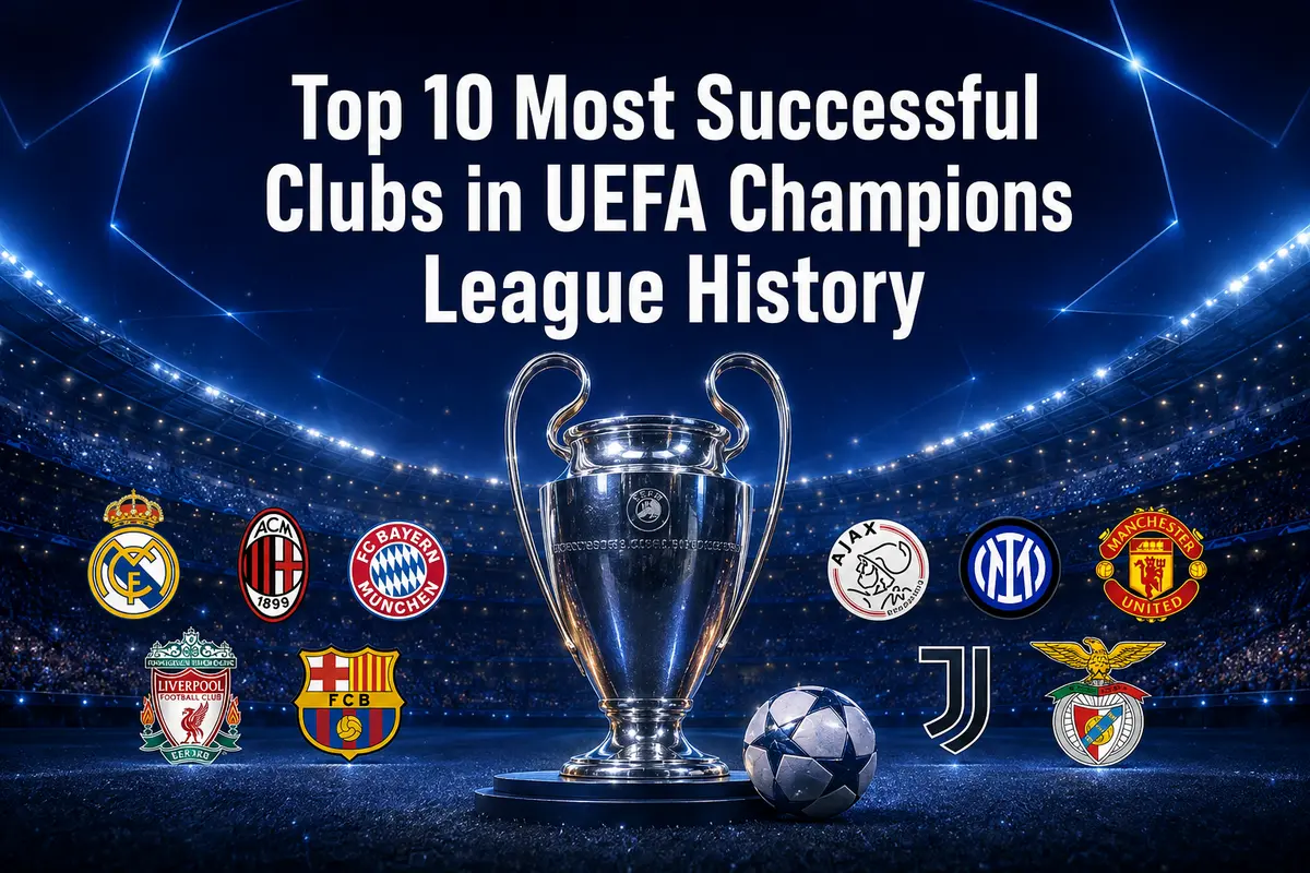 UEFA Şampiyonlar Ligi tarihinin en başarılı 10 kulübü